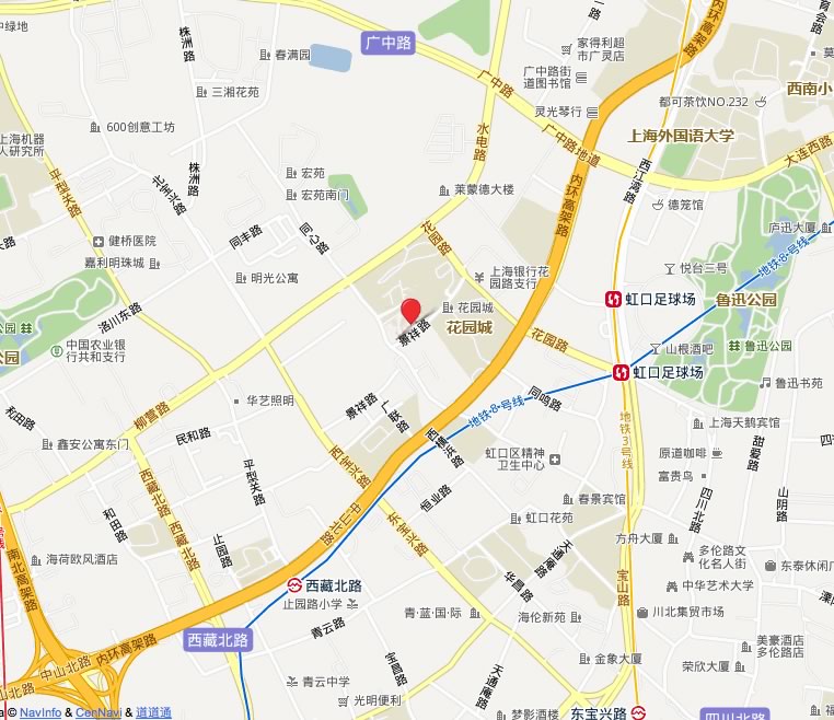 上海虹口 地图